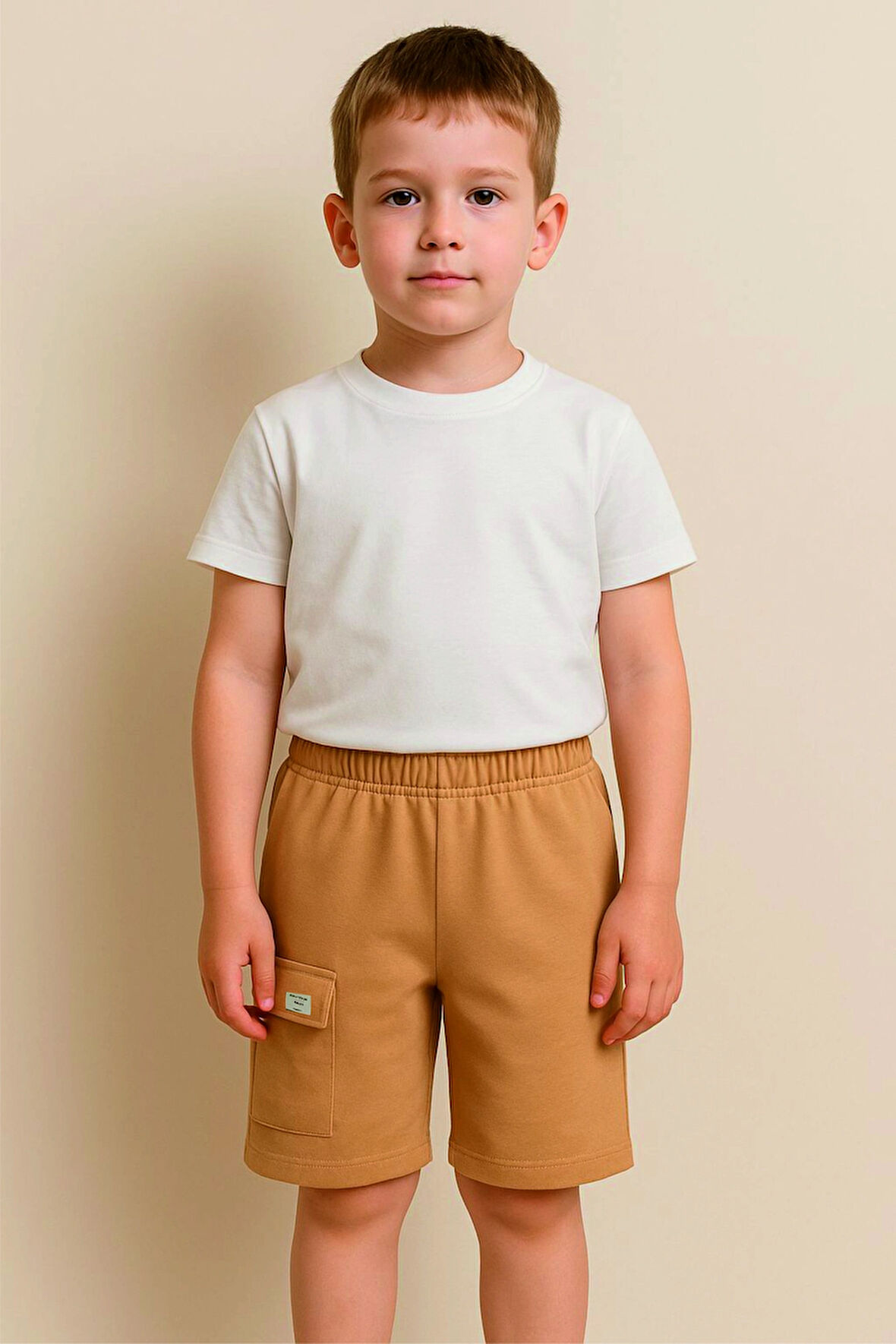 Kargo Cepli Erkek Çocuk  Basic Şort 73651-1
