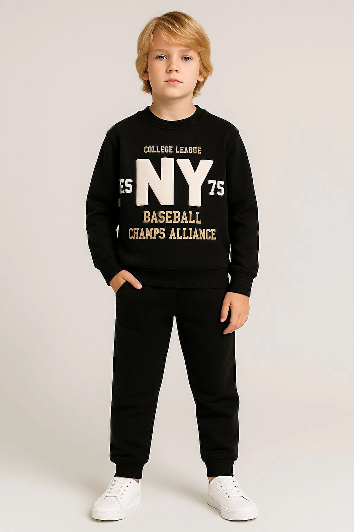 Ny Baskılı Erkek Çocuk Takım 20405