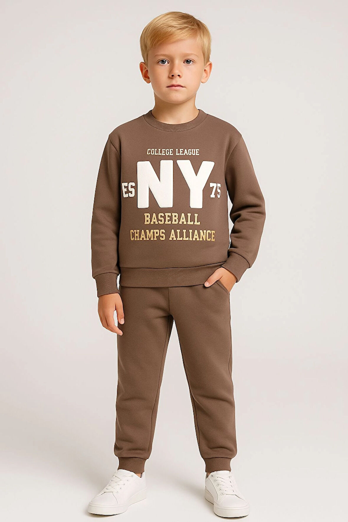 Ny Baskılı Erkek Çocuk Takım 20405