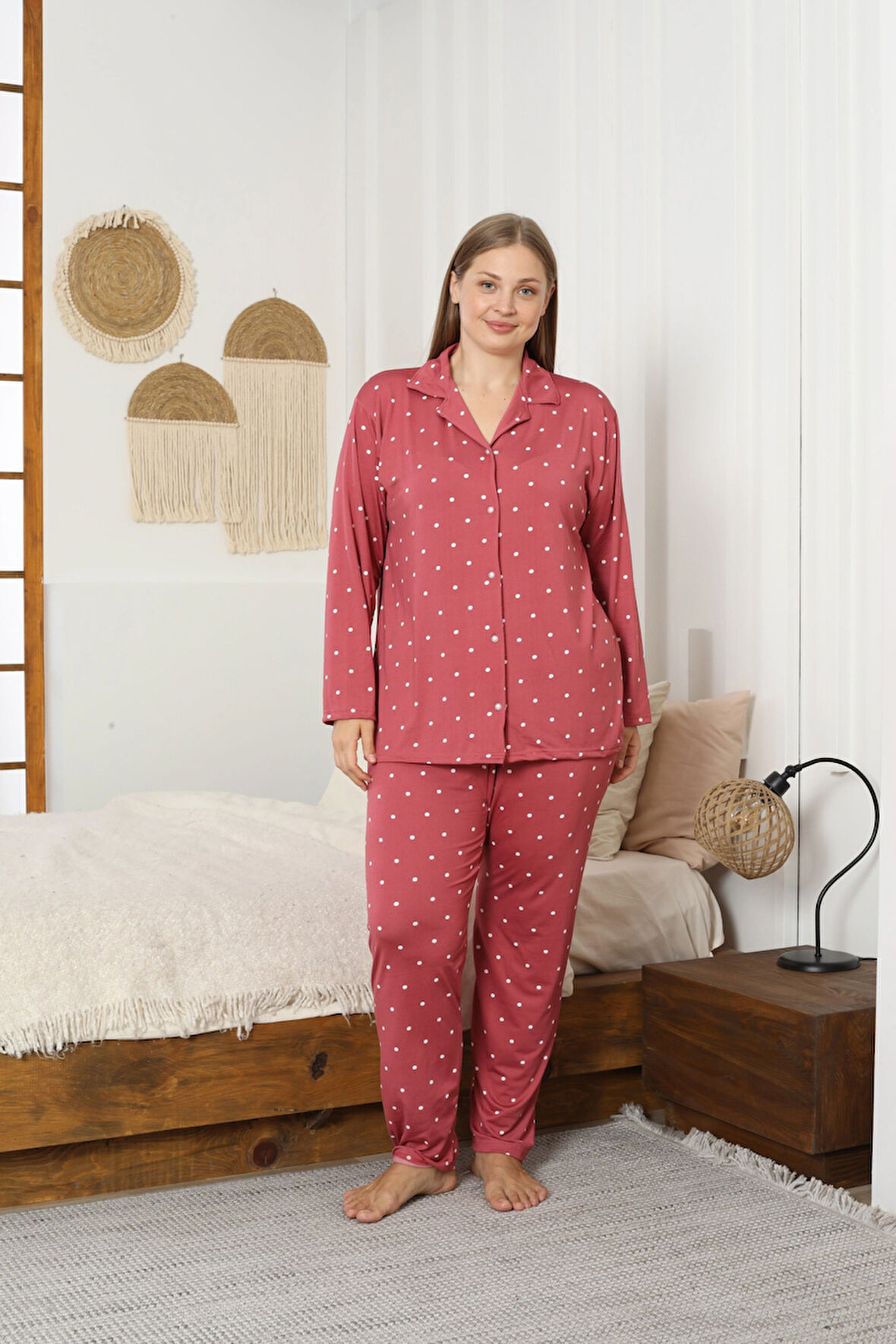 Desenli Kadın Pijama Takımı 3397