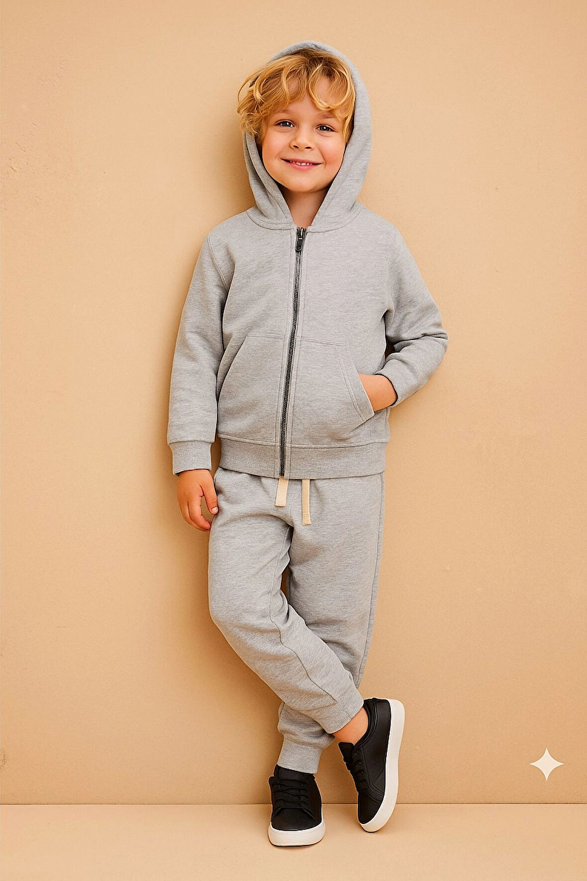 Kapşonlu Erkek Çocuk Takım 20411