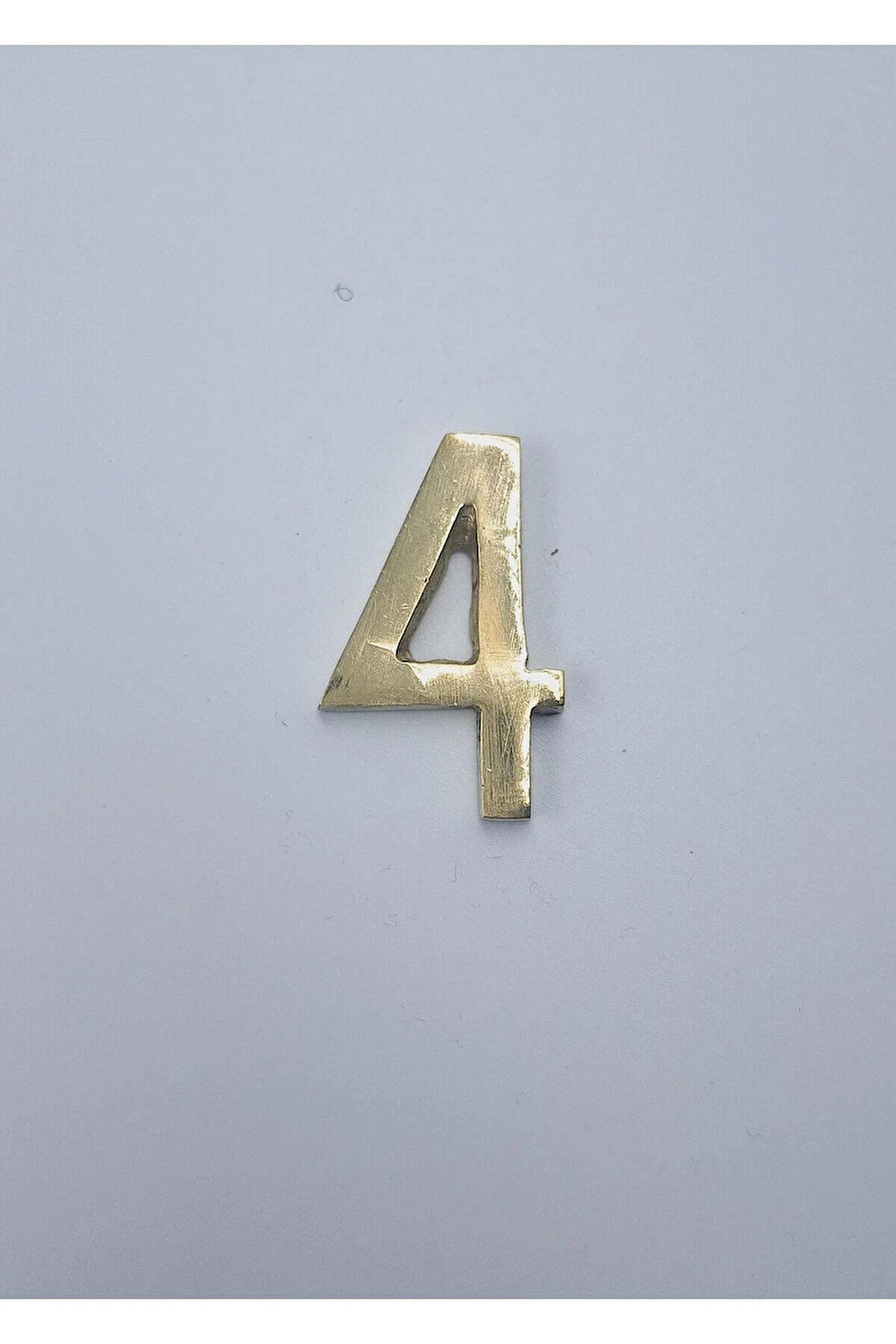 PİRİNÇ DÖKÜM RAKAM 4CM DÜZ NO:4