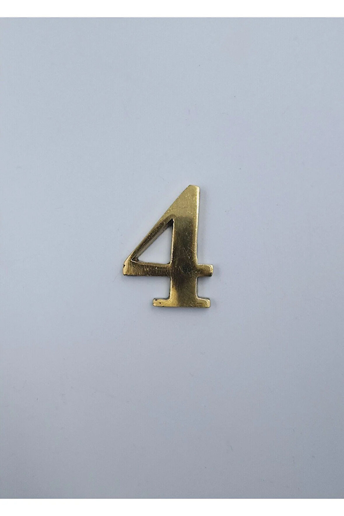 PİRİNÇ RAKAM 4CM TIRNAKLI NO:4