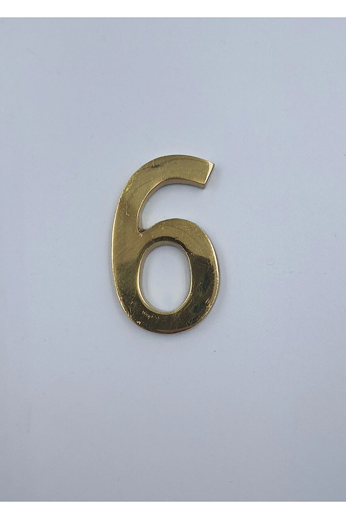 PİRİNÇ RAKAM 6CM DÜZ NO:6