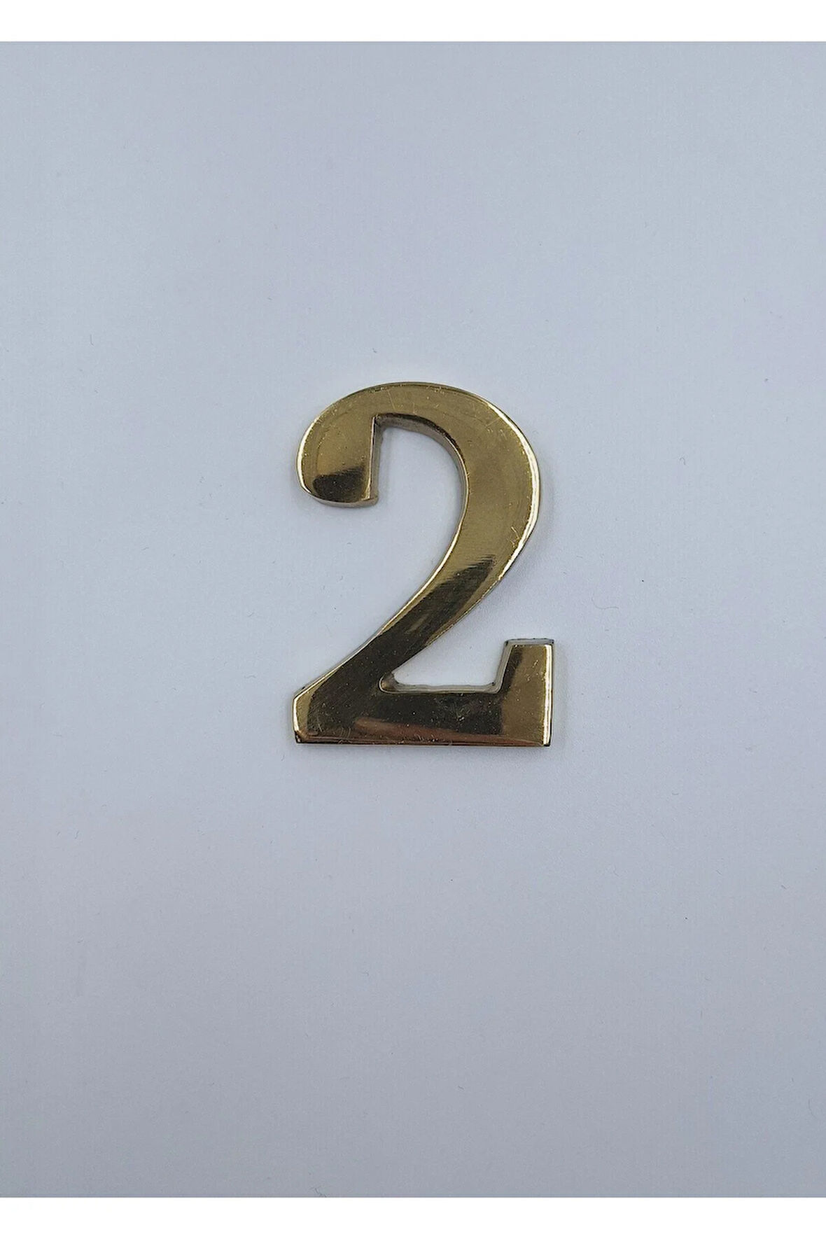 PİRİNÇ RAKAM 6CM TIRNAKLI NO:2