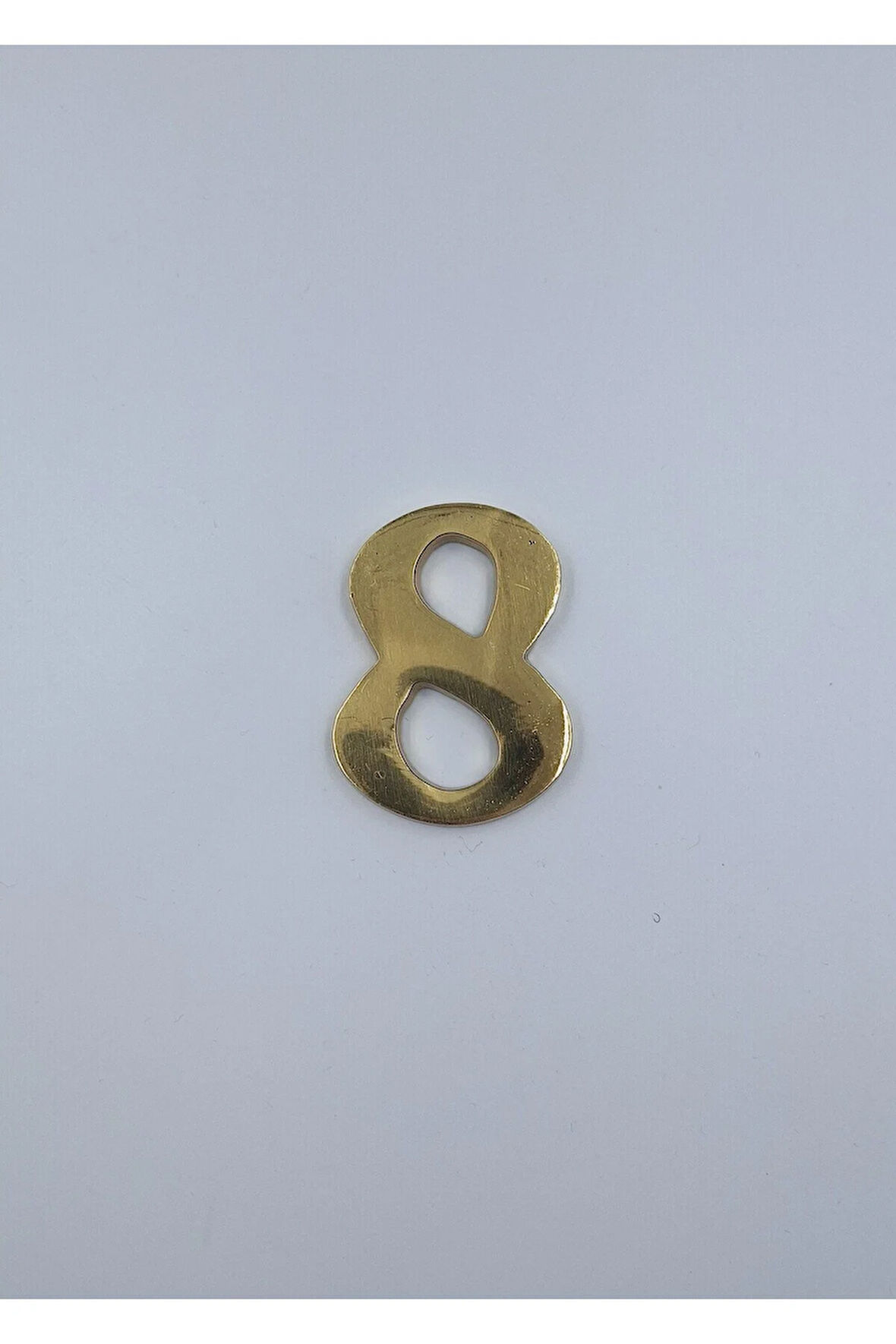 PİRİNÇ RAKAM 6CM TIRNAKLI NO:8