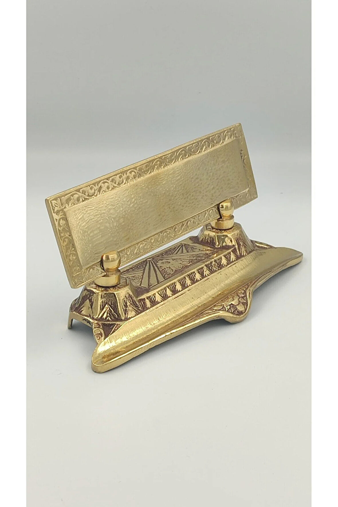 PİRİNÇ MASAÜSTÜ İSİMLİK KALEMLİKLİ