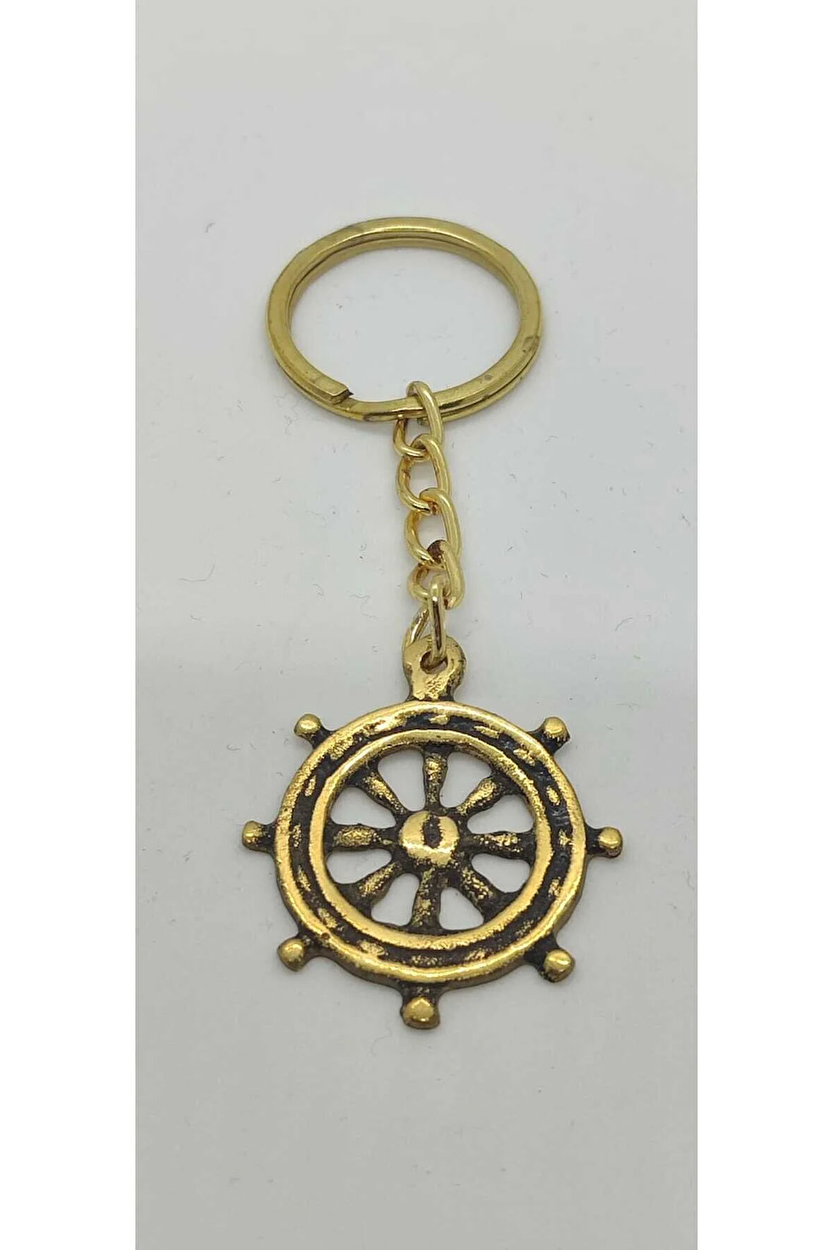 Pirinç Dümen Anahtarlık ( 4cm )