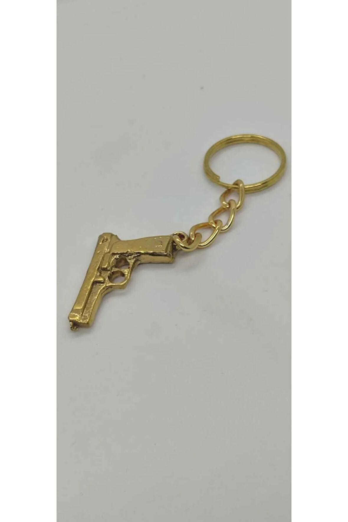 Pirinç Tabanca Anahtarlık