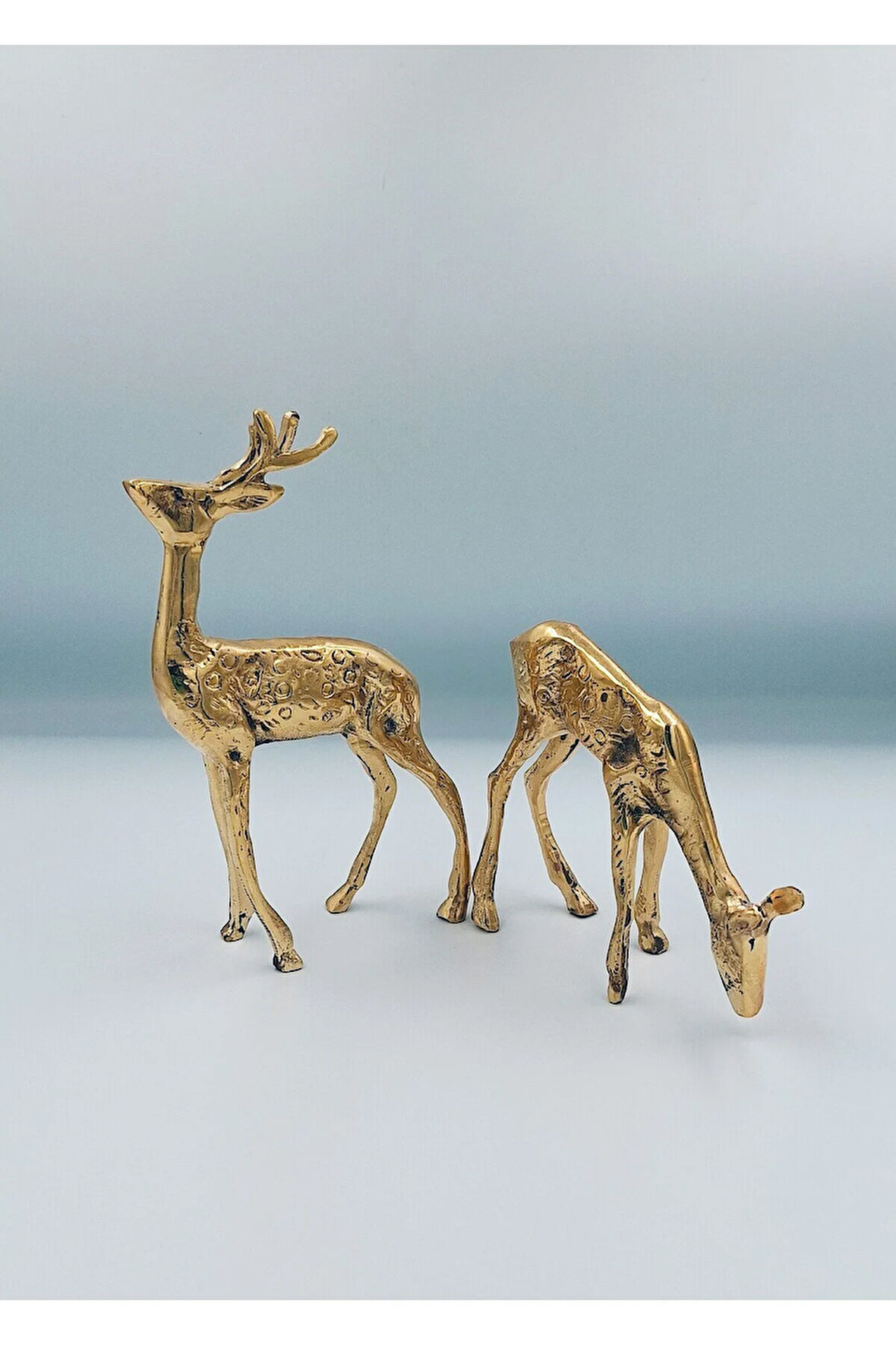 Pirinç Ceylan Takımı 2'li Set (El Yapımı Üründür )