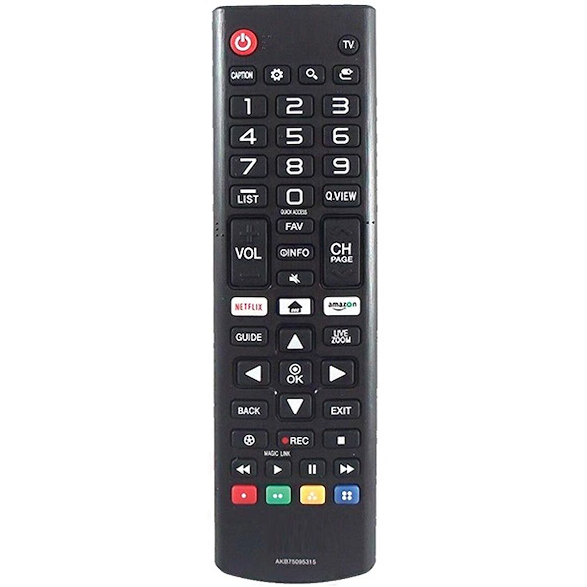 LG AMAZON+NETFLIX TUŞLU MAGIC LINK LCD LED TV KUMANDA AKB75095315 (40029=18241)