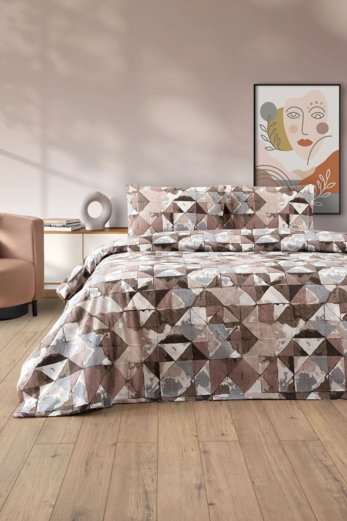 Lovely Desenli Çift Kişilik Nevresim Takımı - Çift Kişilik Nevresim Seti