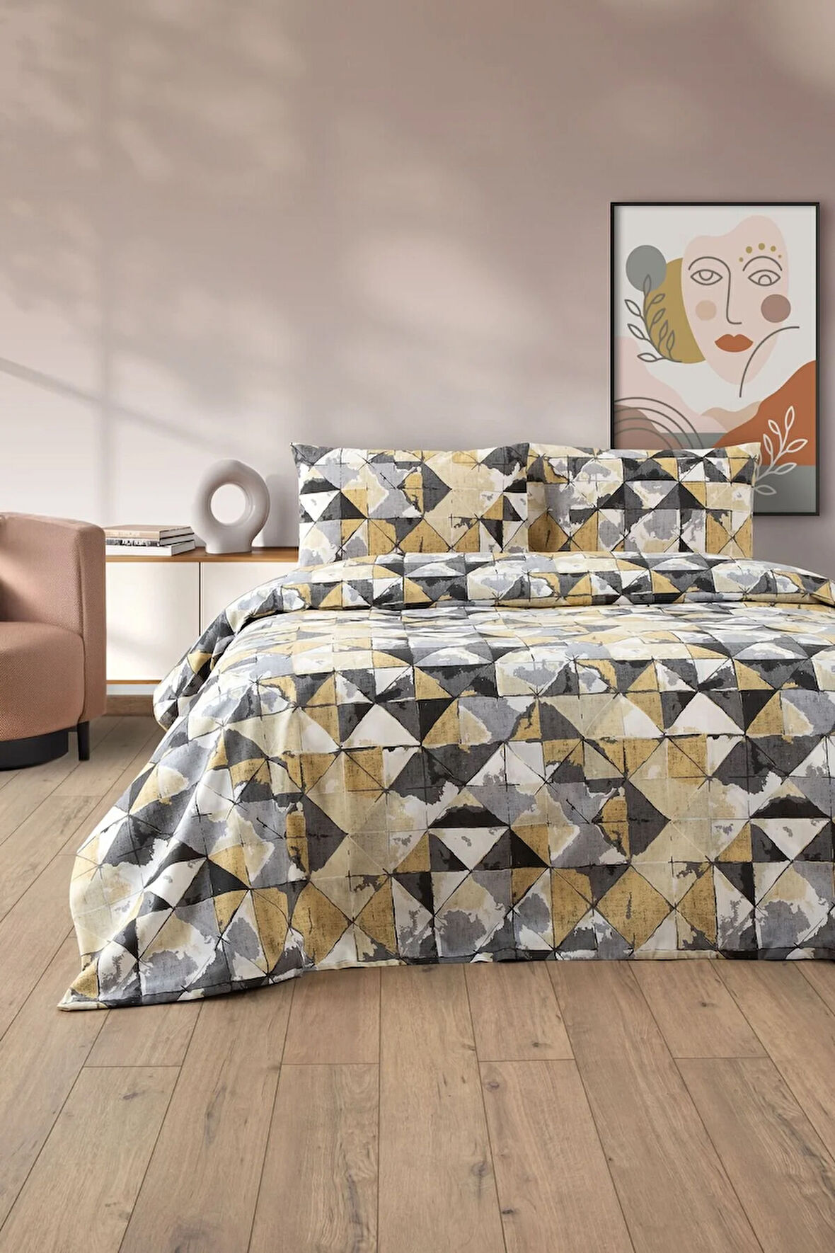 Lovely Desenli Çift Kişilik Nevresim Takımı - Çift Kişilik Nevresim Seti