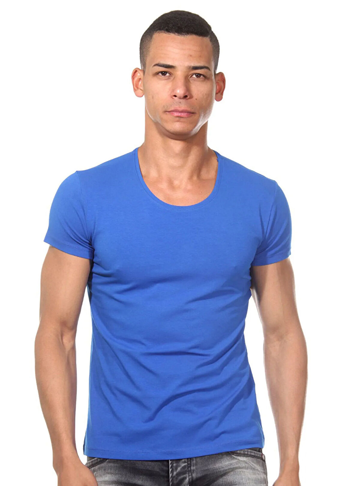 Darkzone Bisiklet Yaka Saks Erkek T-Shirt DZN8505