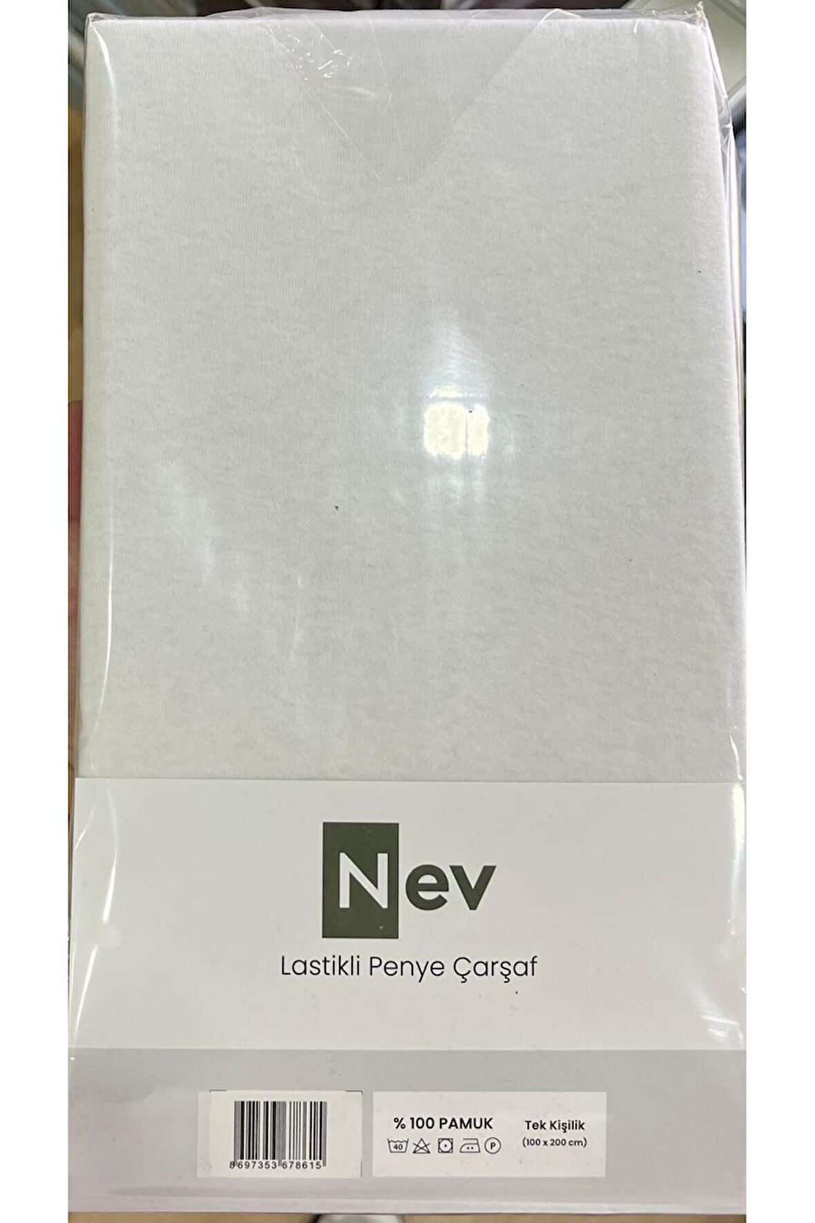 Özdilek NEV MARKA Lastikli Fitted Penye Çarşaf 100x200 + 30 Cm ( Yükseklik 30 Cm ) Beyaz