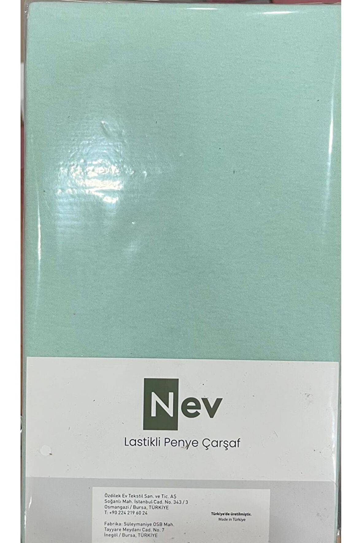 Özdilek NEV MARKA Lastikli Fitted Penye Çarşaf 100x200 + 30 Cm ( Yükseklik 30 Cm ) Su Yeşili