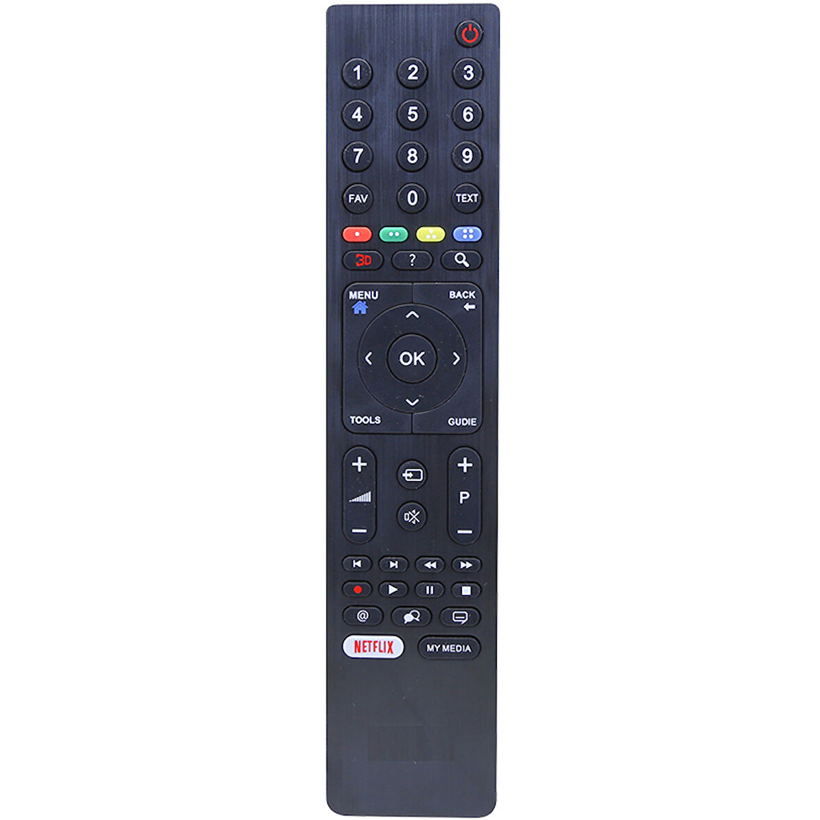 ARÇELİK-BEKO RC 3304805/01B RM-L271B NETFLIX TUŞLU LCD-LED TV KUMANDA (TS5187R-A1)