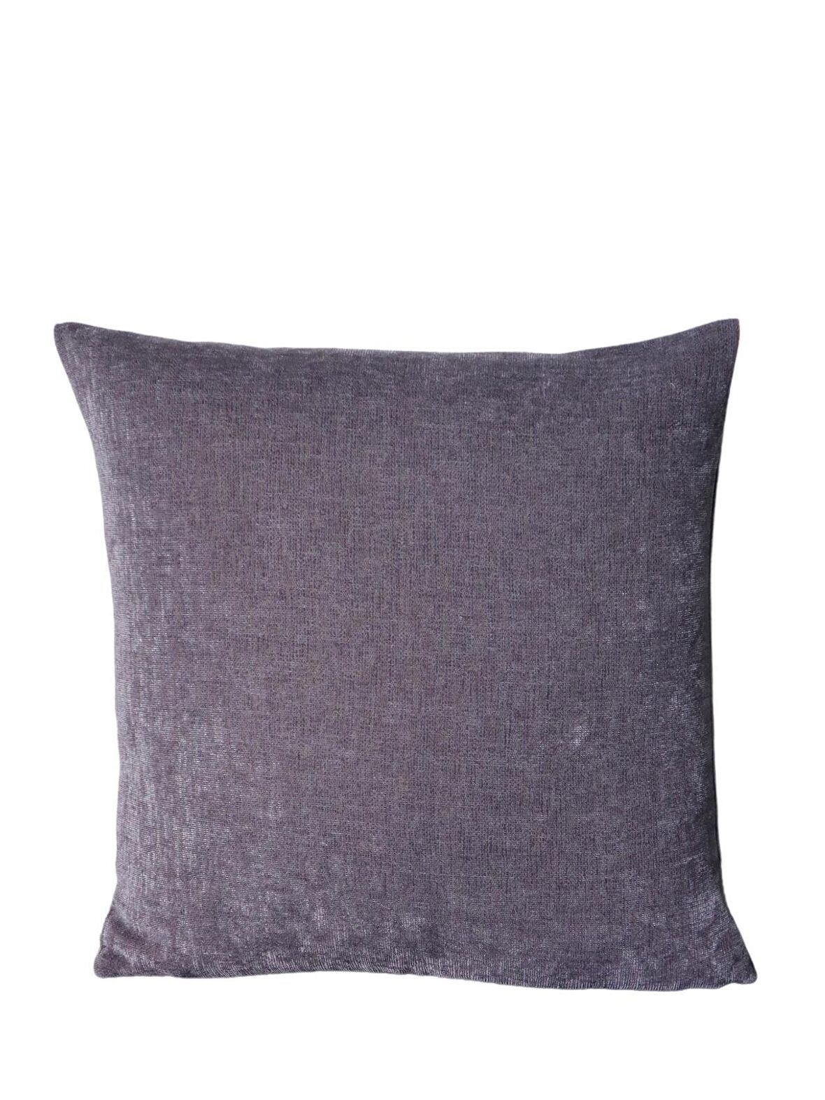 Mor Renkli Düz 40x40 Kare Kırlent Kılıfı