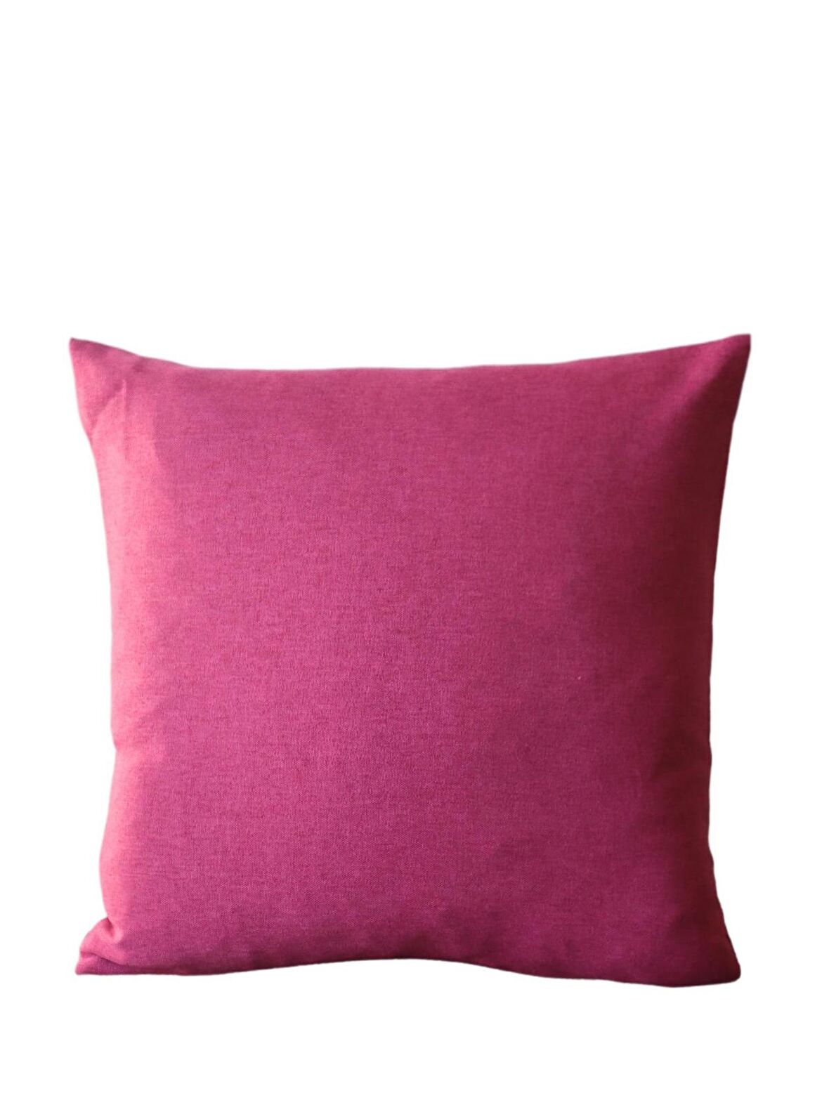 Fuşya Renkli Düz 50x50 ve 45x45 Kare Kırlent Kılıfı