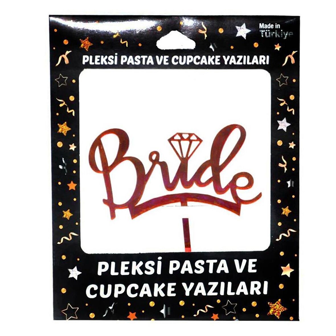 Bride Pleksi Pasta Süsü - Kırmızı