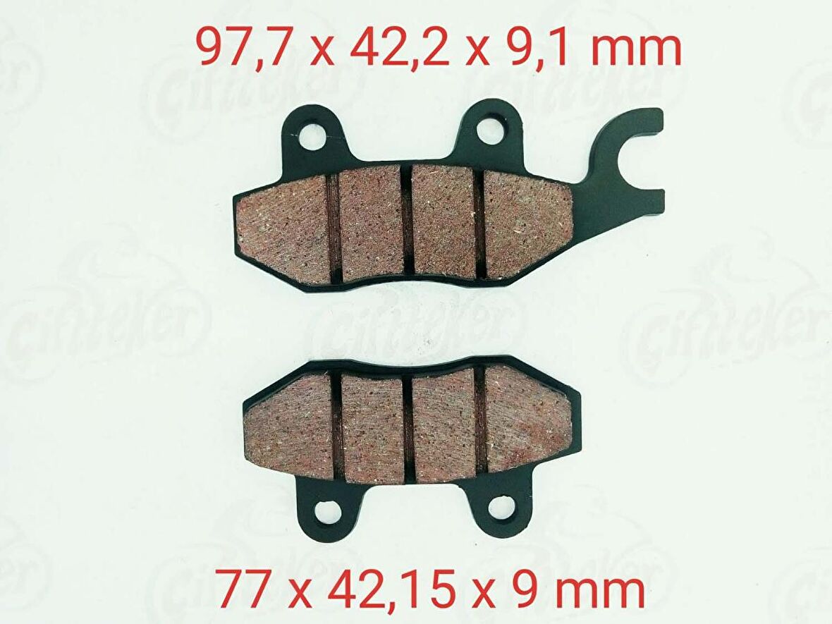 Mondial 250MCT-MC MC-X BUFFALO DELTA ÖN FREN DİSK BALATASI 9 mm