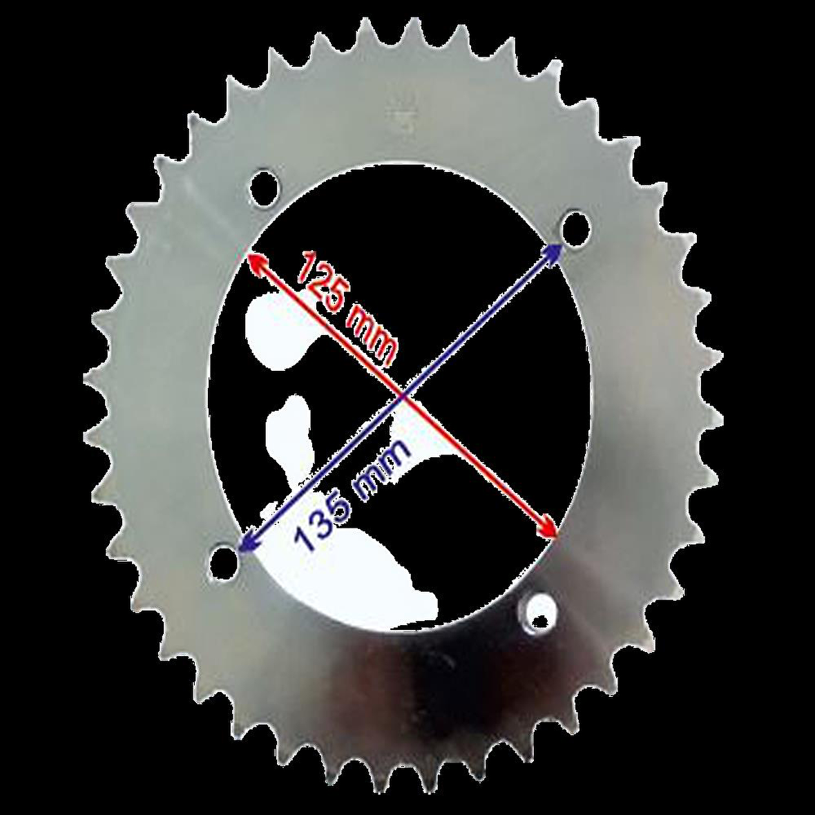 Bisan ROADSTAR 250 ARKA DİŞLİ 530-40T İÇ 125 mm ÖM