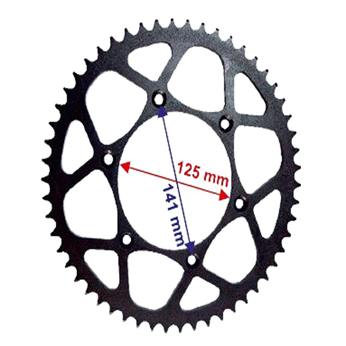 KTM CR125-250-KX-KTM ARKA DİŞLİ 520-54T İÇ 125X6 DELİKLİ IND