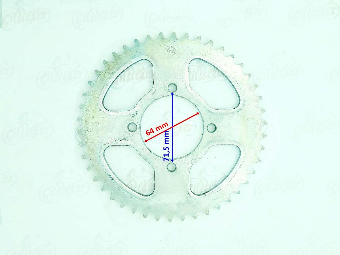 Kanuni KANUNİ RACER 200 ARKA DİŞLİ 428-46T İÇ 64 mm ÖM