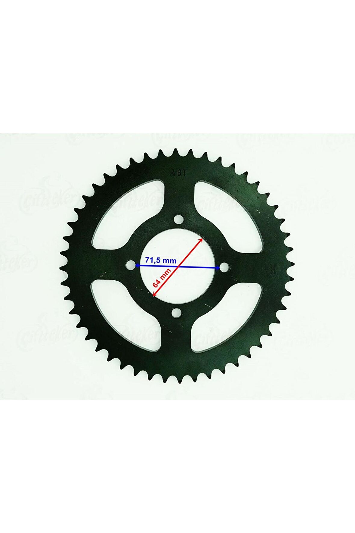 Yamaha YBR ARKA DİŞLİ 428-48T İÇ 64 mm IND ÖM