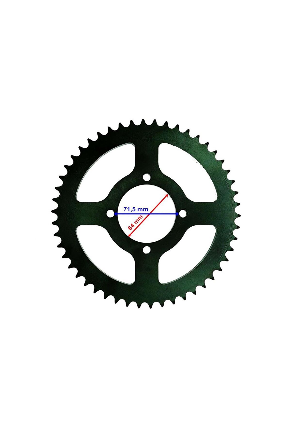 Yamaha YBR ARKA DİŞLİ 428-50T İÇ 64 mm IND ÖM