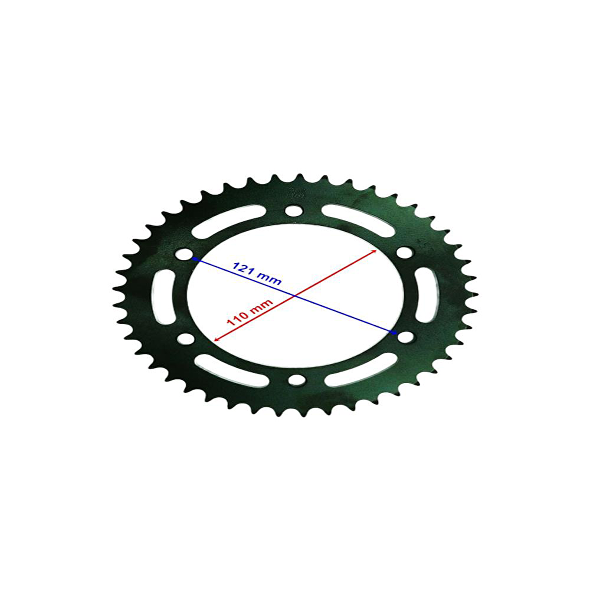 Yamaha YBR 250 ARKA DİŞLİ İÇ 110X428-45T 6 DELİKLİ IND ÖM