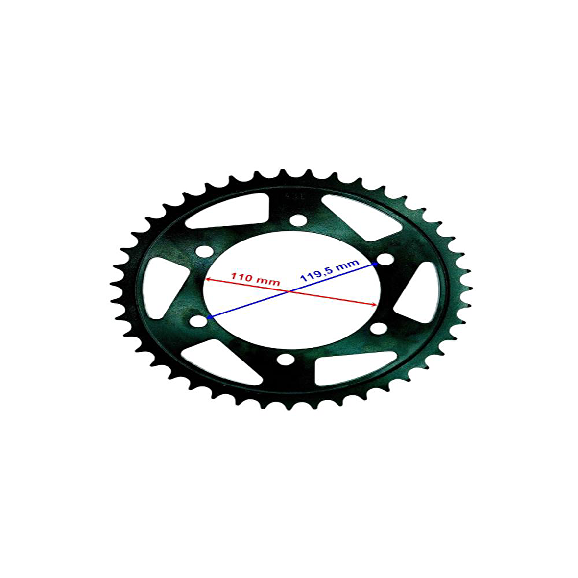 Yamaha ARKA DİŞLİ 525-43T İÇ 110*6 DELİK YAMAHA YZF R6(2006-2017)