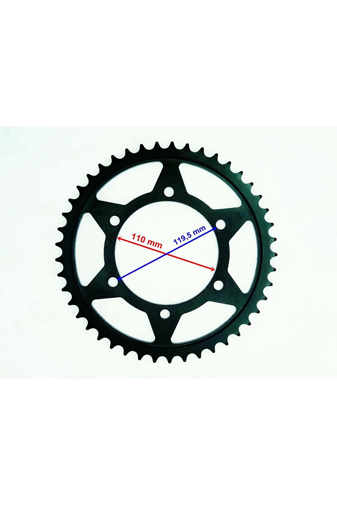 Yamaha ARKA DİŞLİ 525-45T İÇ 110X6 DELİK YZF R1(2004-2008)ÖM