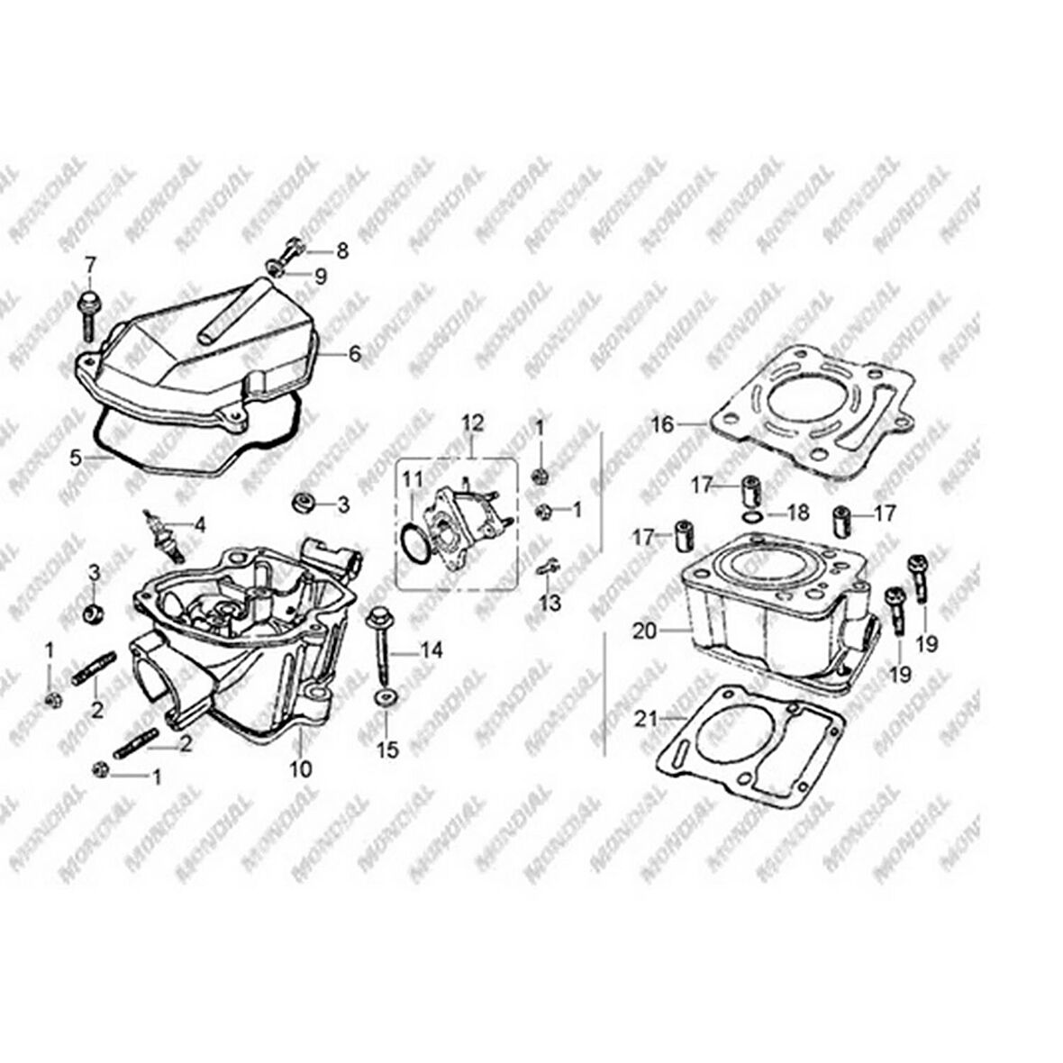 Atv Md200 Jackal Silindir Üst Conta Orj