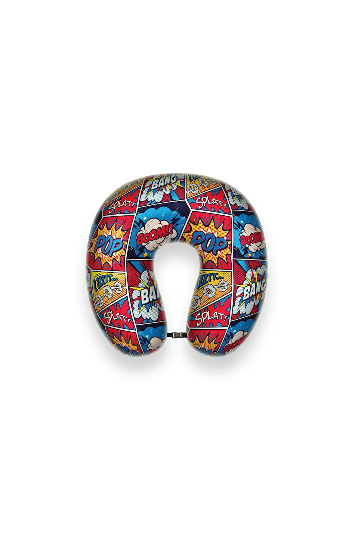 Visco Ortopedik Seyahat Yastığı- Boyun Yastığı- 30*30*10 cm - % 100 Visco İç Dolgu - Karikatür Desen