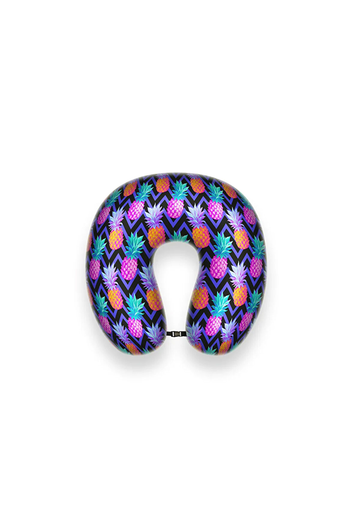 Visco Ortopedik Seyahat Yastığı- Boyun Yastığı - 30*30*10 cm- % 100 Visco İç Dolgu - Ananas Desen