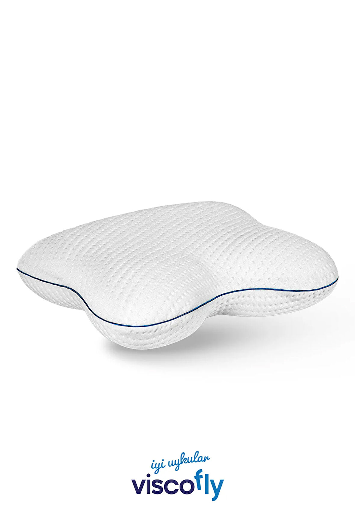 Visco Horlama Azaltıcı Ortopedik Yastık -  50 cm * 40 cm * 12 cm - % 100 Visco 1000 Gr iç Dolgu