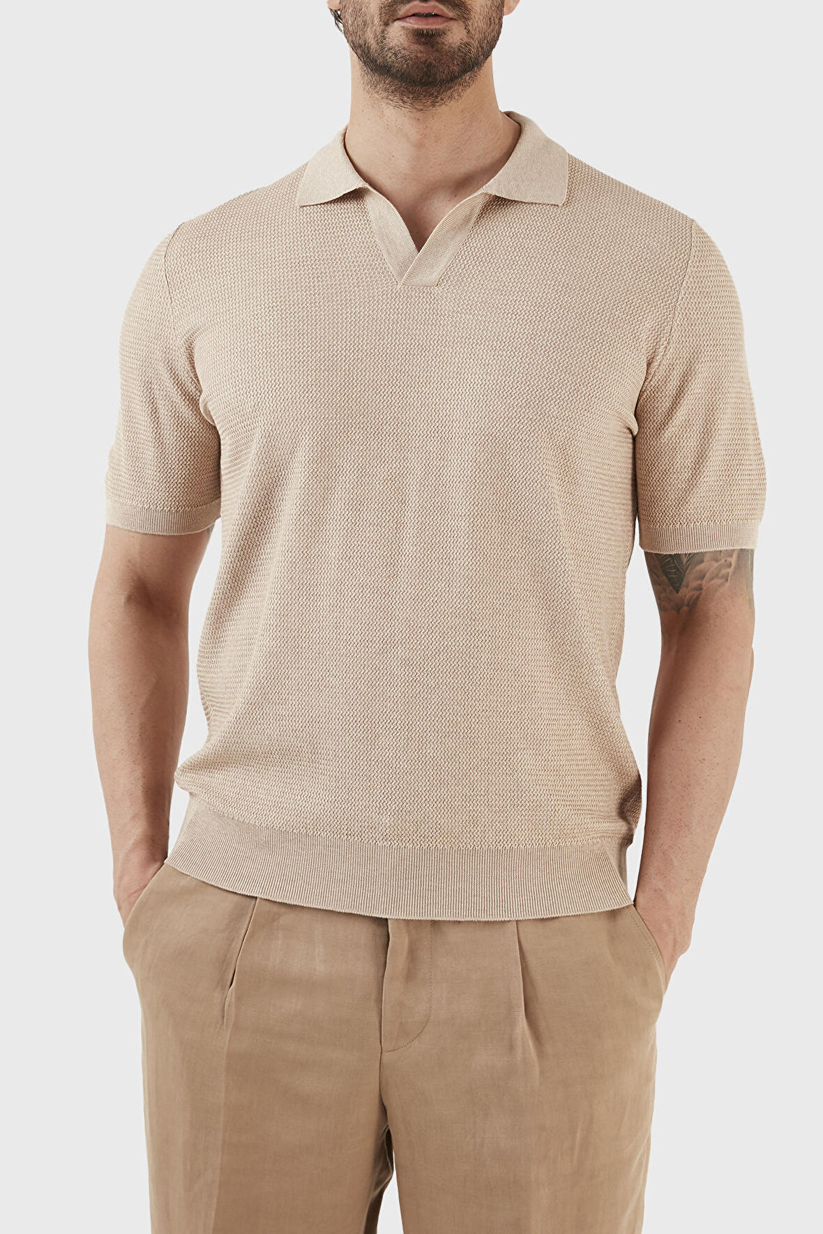 Gran Sasso Erkek Polo T Shirt 43171 16221 112