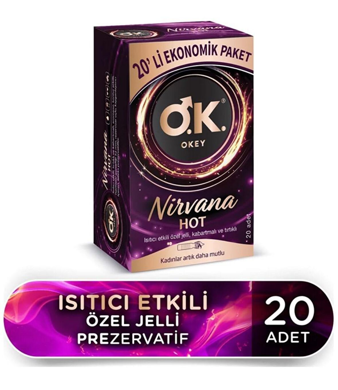 Okey Nirvana Hot Prezervatif 20'li