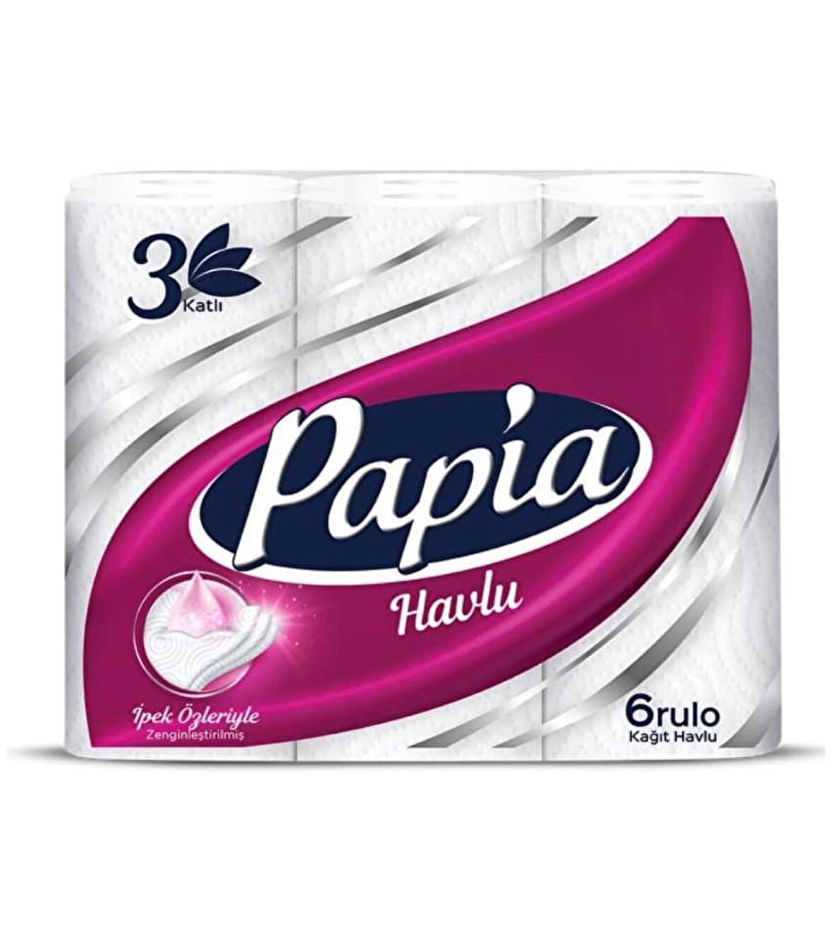 Papia İpek Özlü Kağıt Havlu 3 Katlı 6'lı