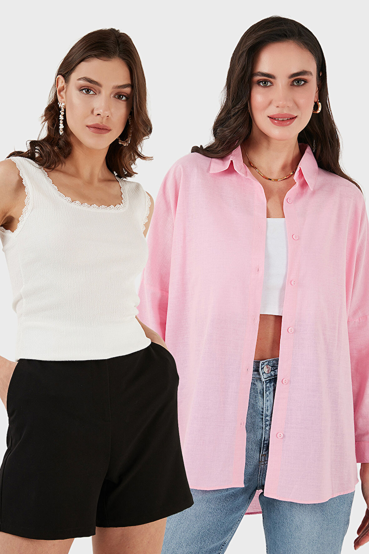 Lela Bayan Gömlek-Atlet Set 67810014979S2