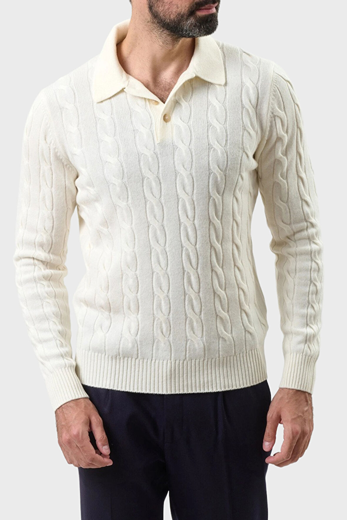 Gran Sasso Erkek Polo Yaka Kazak 23172 19651 001