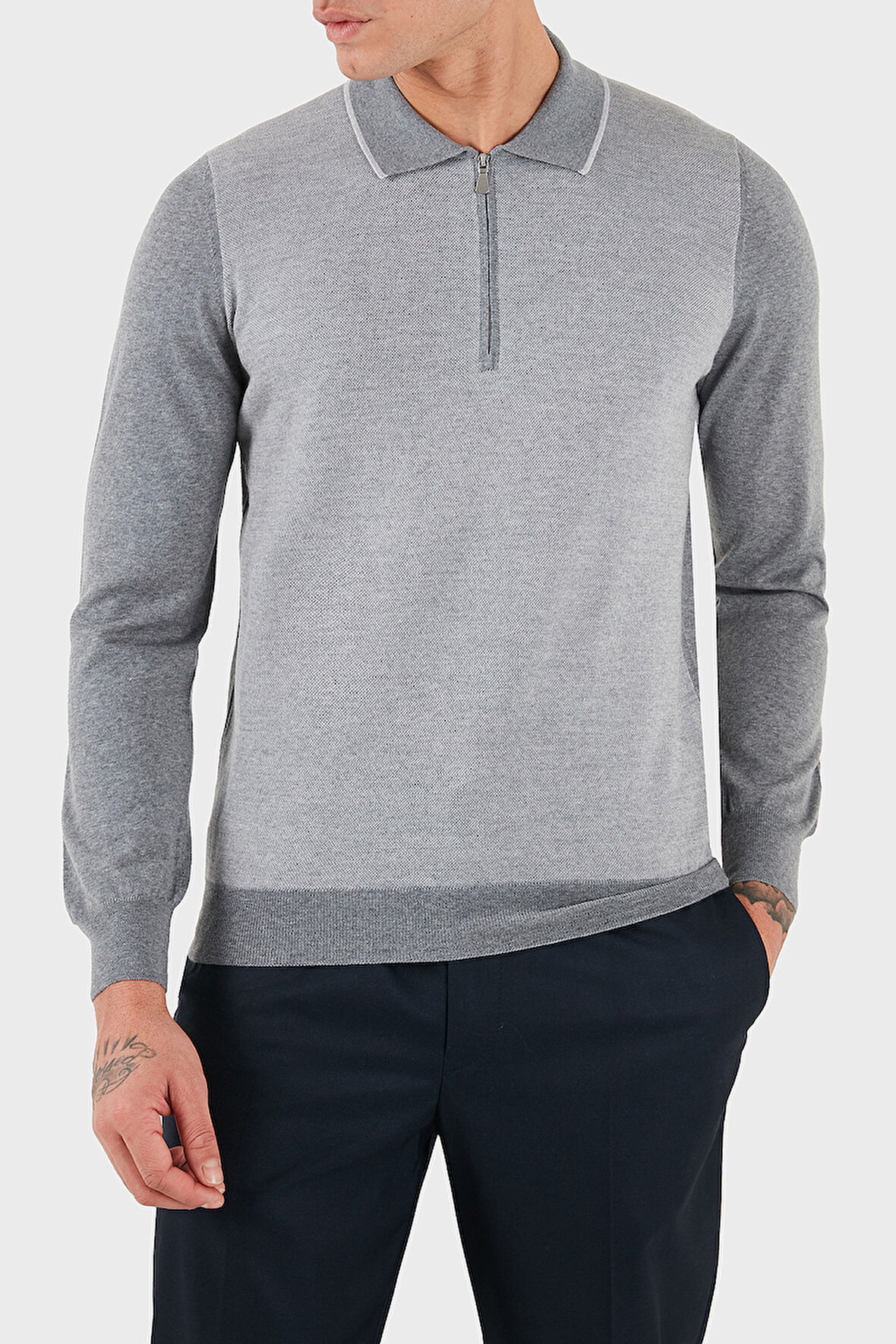 Gran Sasso Erkek Polo Yaka Kazak 43108 14713 090