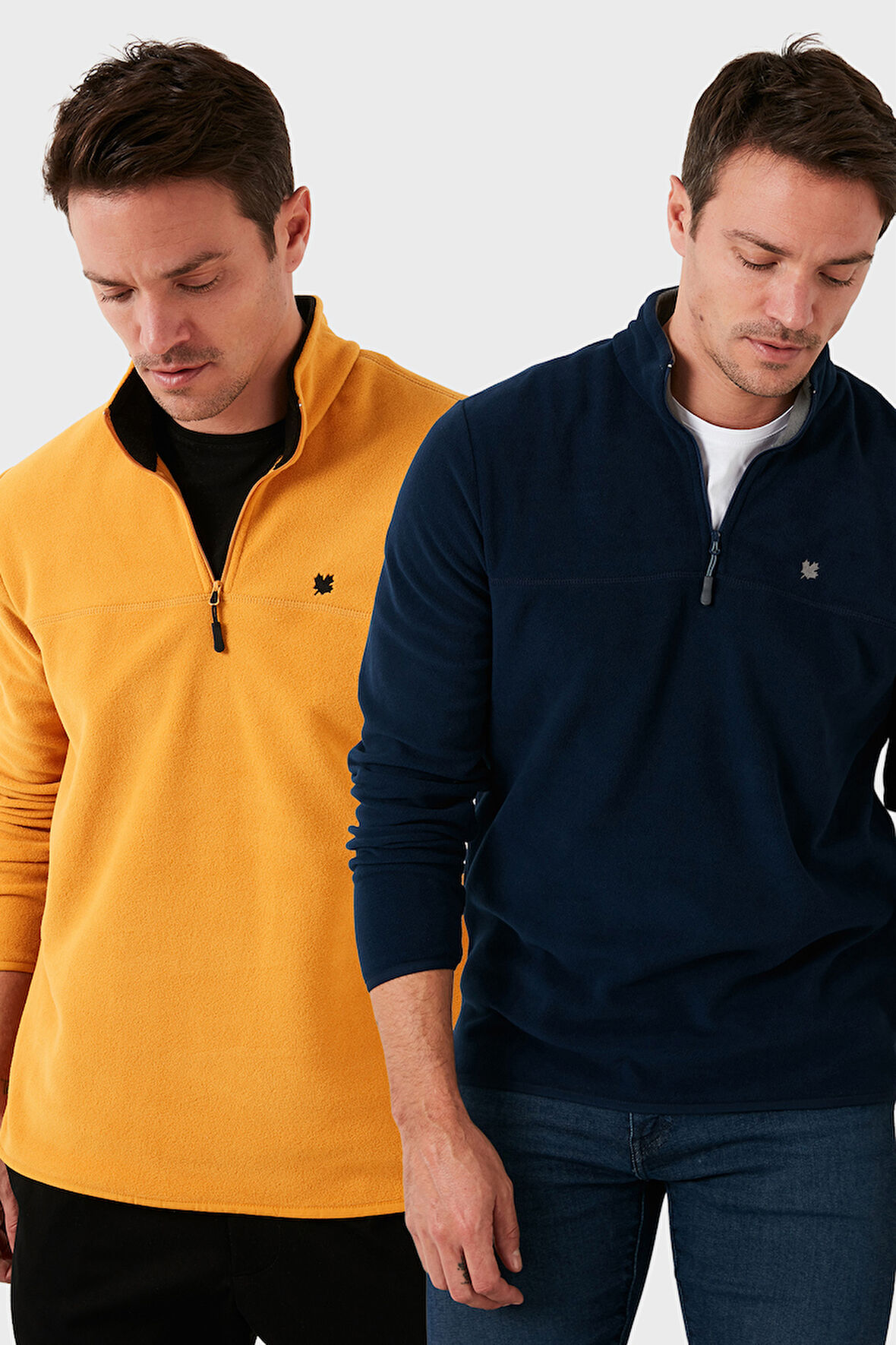 Buratti Slim Fit Anti-Pilling Tüylenme Yapmayan Bato Yaka Şardonlu 2'li Paket Polar Erkek POLAR 5906001S2