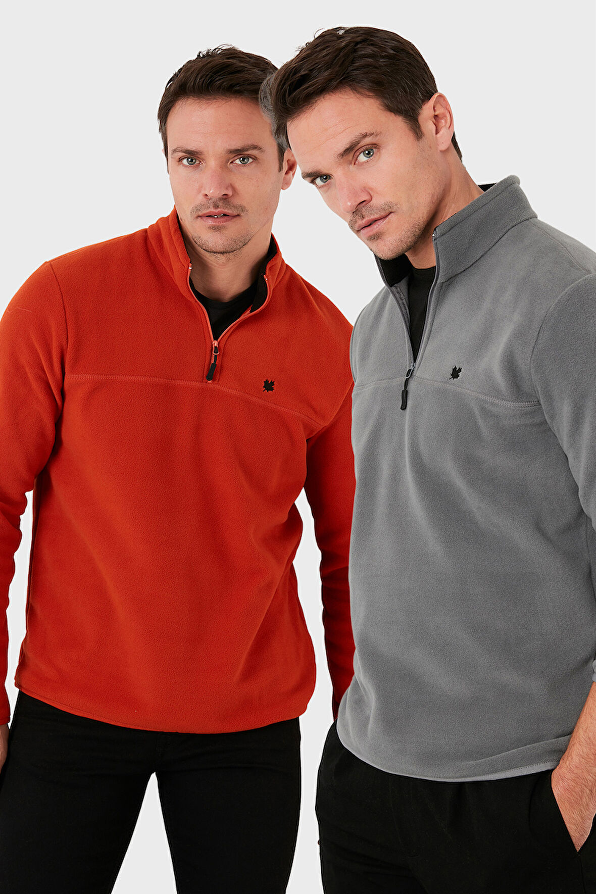 Buratti Slim Fit Anti-Pilling Tüylenme Yapmayan Bato Yaka Şardonlu 2'li Paket Polar Erkek POLAR 5906001S2