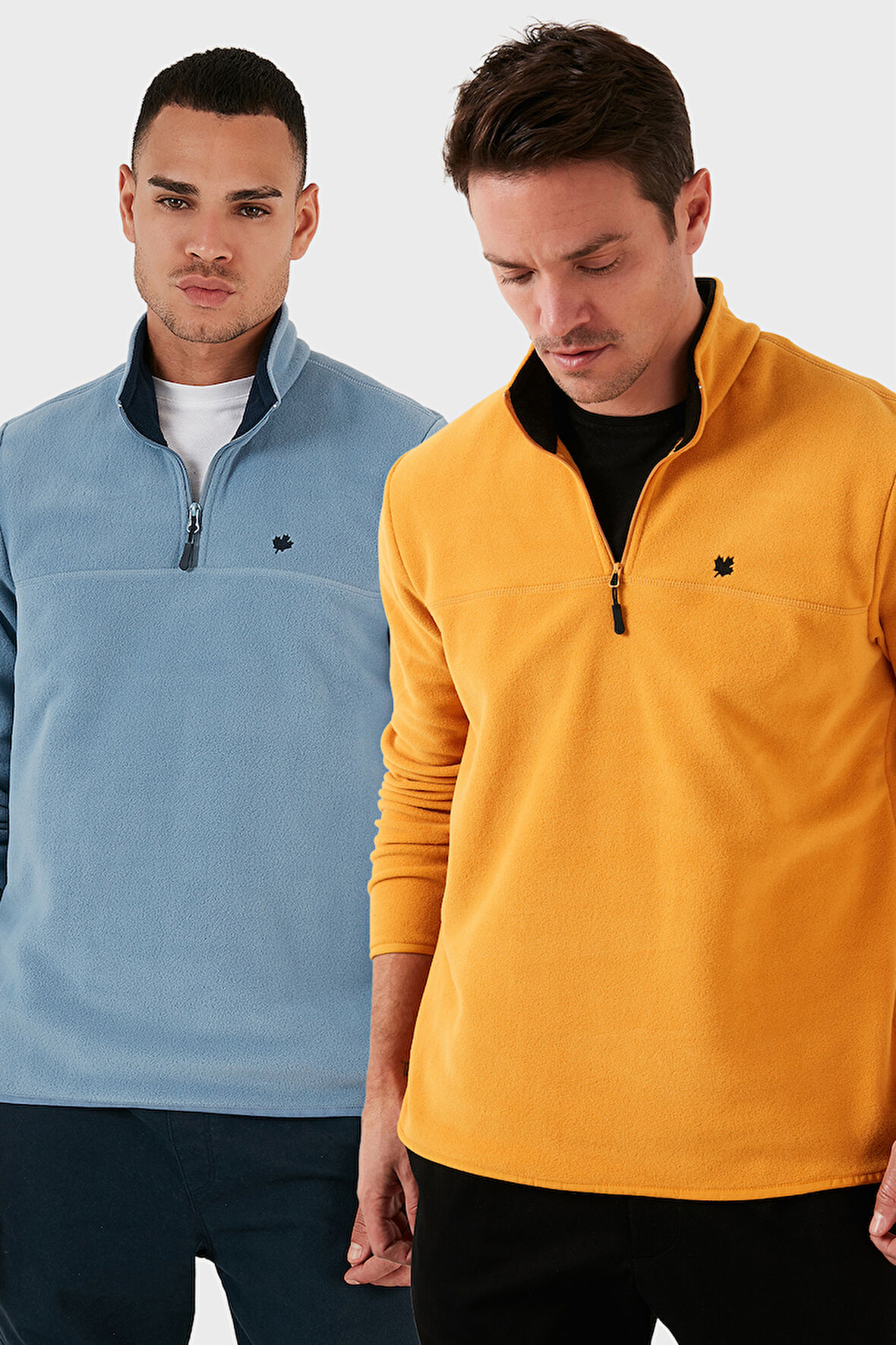 Buratti Slim Fit Anti-Pilling Tüylenme Yapmayan Bato Yaka Şardonlu 2'li Paket Polar Erkek POLAR 5906001S2