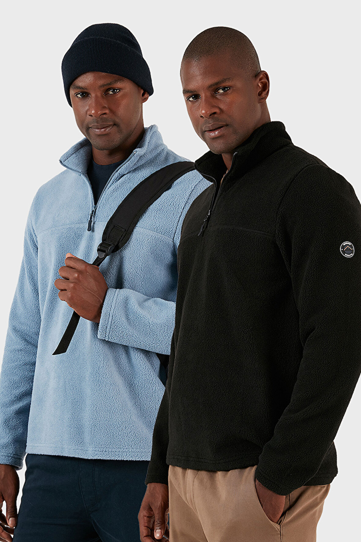 Buratti Slim Fit Yarım Fermuarlı Yumuşak Dokulu Şardonlu 2'li Paket Polar Erkek POLAR 59060011S2