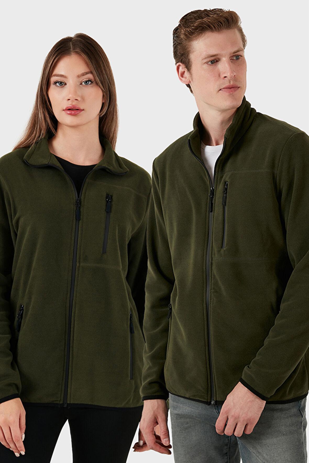 Buratti Slim Fit Cepli Fermuarlı Anti-Pilling Tüylenme Yapmayan Soğuk Geçirmez Polar Hırka Unisex HIRKA 5906028S1