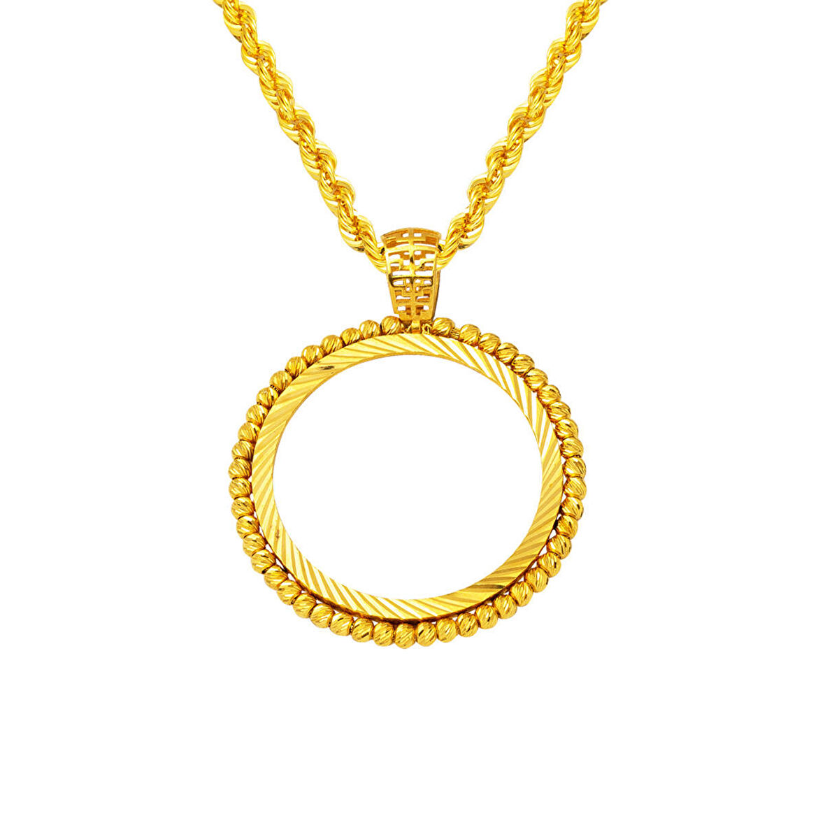 Top Top 22 Ayar Yarım Altınlık Kolye