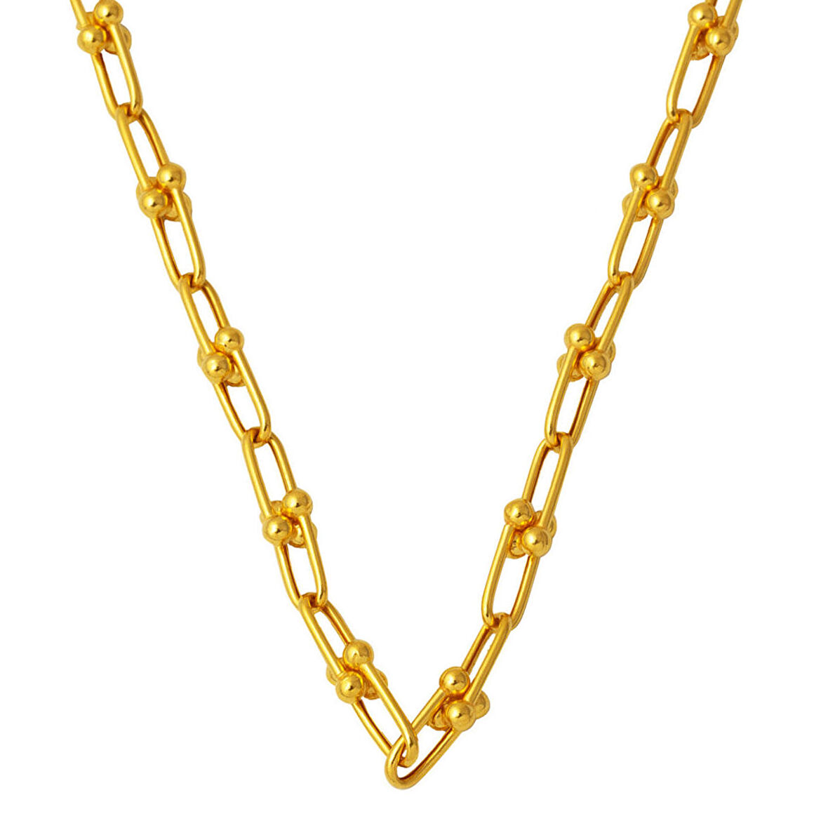 22 Ayar Tiffany Tarzı Altın Zincir - 55 cm